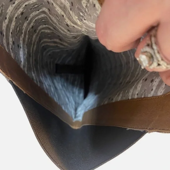 Lucky Brand Tall Suede Leather Riding Boots Gray Stretch Calf Equestrian Western - Picture 6 of 10